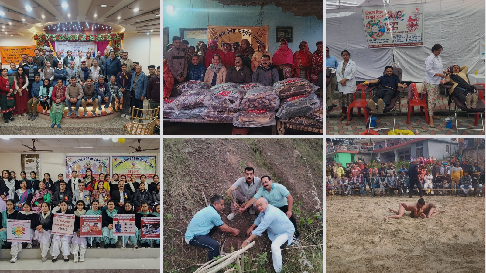 Collage of authentic Trust activities